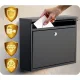 Humberg Mailbox HM-860, 37.5x30x12 cm, Black