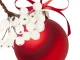 Frosted White Rowan Berries for Christmas Decoration, 5 pcs