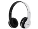 P47 Wireless Bluetooth Headphones with Microphone and FM Radio, White