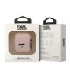 Karl Lagerfeld AirPods Case Silicone Choupette Head 3D Pink