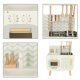Lulilo Retro Wooden Play Kitchen for Kids with Accessories, 73 cm