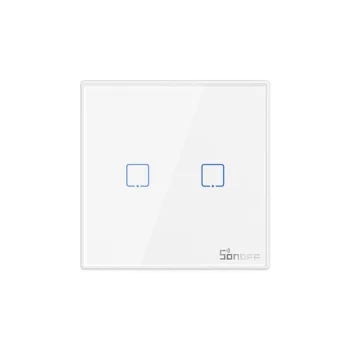 Sonoff Wireless 433MHz T2EU2C-RF (2-channel) Wall Mounted Smart Light Switch