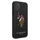 Apple iPhone 12 / 12 Pro Max 6.1\" US Polo Embroidery Collection Case Cover (USHCP12MPUGFLBK), Black