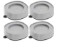 Anti-Vibration Pads for Appliances, 4 pcs, 7 × 2.5 cm, White