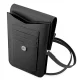 Guess Saffiano Triangle Smartphone Bag & Wallet, Black