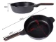 Deep Frying Pan with Lid and Non-Stick Coating, Cast Aluminium