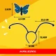 Kids Butterfly Costume Set with Wings and Mask Kruzzel 26765