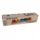 Kruzzel Wooden Shape Sorter Puzzle for Children, 15 Pieces