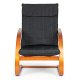 Modernhome Finnish Rocking Chair Black/Walnut