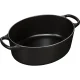 Le Creuset Signature Oval Cast Iron Casserole 27 cm, 4.1 l, Matte Black