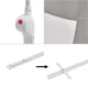 Fold Down Safety Bed Rail Guard 200 cm, Grey