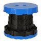 Telescopic Portable Adjustable Height Folding Stool for Camping Festival Hiking BBQ Gardening Fishing, Blue
