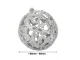 Christmas Tree Baubles Set 6cm Plastic 16 pcs Silver
