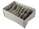 Underwear Drawer Organizer for Bras and Socks, 7 Compartments