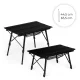 MultiGarden Folding Camping Table, 90x50 cm, Black
