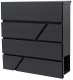 Wall Mount Mailbox with Newspaper Holder Strip, anthracite