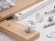 Hinged Screw Covers 100 pcs Snap Caps for Furniture Screws, White