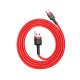 Baseus Cafule USB to USB Type C Data Charging Cable 3A 1m, Red+Black