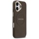 Guess Peony Hot Stamp MagSafe Phone Case Cover iPhone 17 - Brown