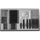 Victorinox Cutlery Set, 24 Pieces, Black