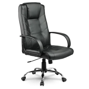 Sofotel 2210 Faux Leather Office Chair, Black