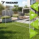 Kids Metal Soccer Goal Trizand 213x150x90 cm Backyard Net, white