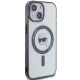 Karl Lagerfeld iPhone 15 Case IML Karl`s Head MagSafe, Transparent / Black