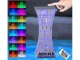 LED RGB Crystal Effect Table Night Lamp, USB, Remote Control