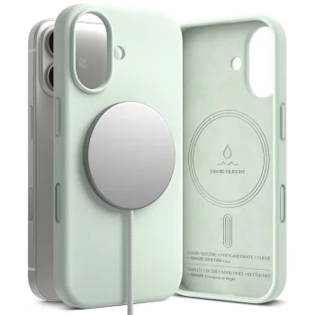 Ringke Silicone Magnetic MagSafe Phone Case Cover iPhone 17 Pro - Mint