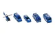 Police Train and Track Set with Cars and Helicopter (92 Pieces, ~300cm)