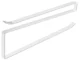 Slide-On Paper Towel Holder, Metal, White