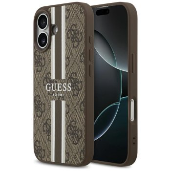Guess 4G Printed Stripes MagSafe Phone Case Cover iPhone 17 - brown
