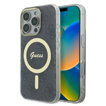 Guess iPhone 16 Pro Max Case IML 4G MagSafe, Black