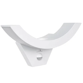 Maclean LED Facade Lamp with Motion Sensor, 10W, 800lm, IP54, White