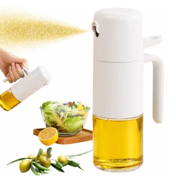 Glass Oil and Vinegar Sprayer Dispenser, 210ml, Grey
