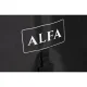 Alfa Forni Protective Cover for 4 Pizze with Base (Classico), Black