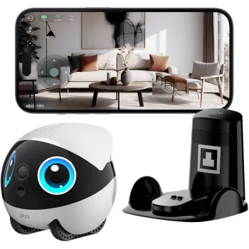 Enabot EBO Air 2 Plus Companion Robot with 3K Camera, White
