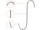 Smoking Hooks for Meat and Sausage 10-Pack, Large Heavy-Duty Stainless Steel Smoker Hooks