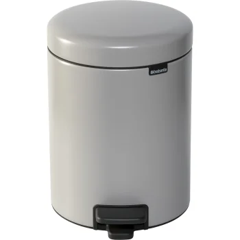Brabantia NewIcon Pedal Bin 5 L, Soft Grey