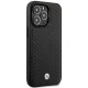 BMW iPhone 14 Pro Max Case BMHMP14X22RFGK Leather Diamond Pattern Black