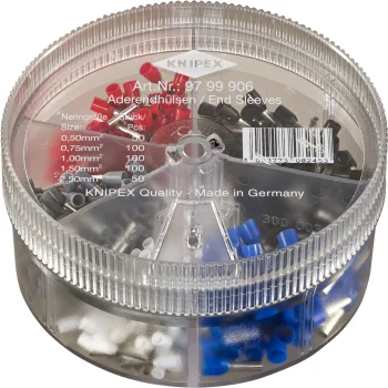 KNIPEX 97 99 906 Insulated Wire End Ferrules Assortment Box