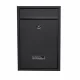 Wall Mounted Mailbox B5 Format with Yale Lock, matte black