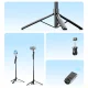 Orico SPM215 Selfie Stick Tripod with Bluetooth 5.2, 215cm, Black