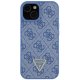 Guess GUHCP15SP4TDPB iPhone 15 6.1" blue/blue hardcase Leather 4G Triangle Strass