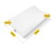 4FIZJO SLEEP-ERGO+ Anatomical Orthopedic Memory Foam Pillow, White