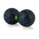 Neo-Sport NS-966 Double Massage and Fitness Ball, Black/Blue