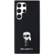 Karl Lagerfeld Samsung Galaxy S24 Ultra Case Silicone Ikonik Metal Pin, Black
