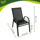 Gardlov Garden Chair Set, 2 pcs, Black
