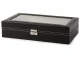 Watch and Glasses Organizer Box, Black