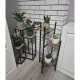 Ruhhy 00025627 3-Tier Standing Plant Stand 81cm Black/Brown